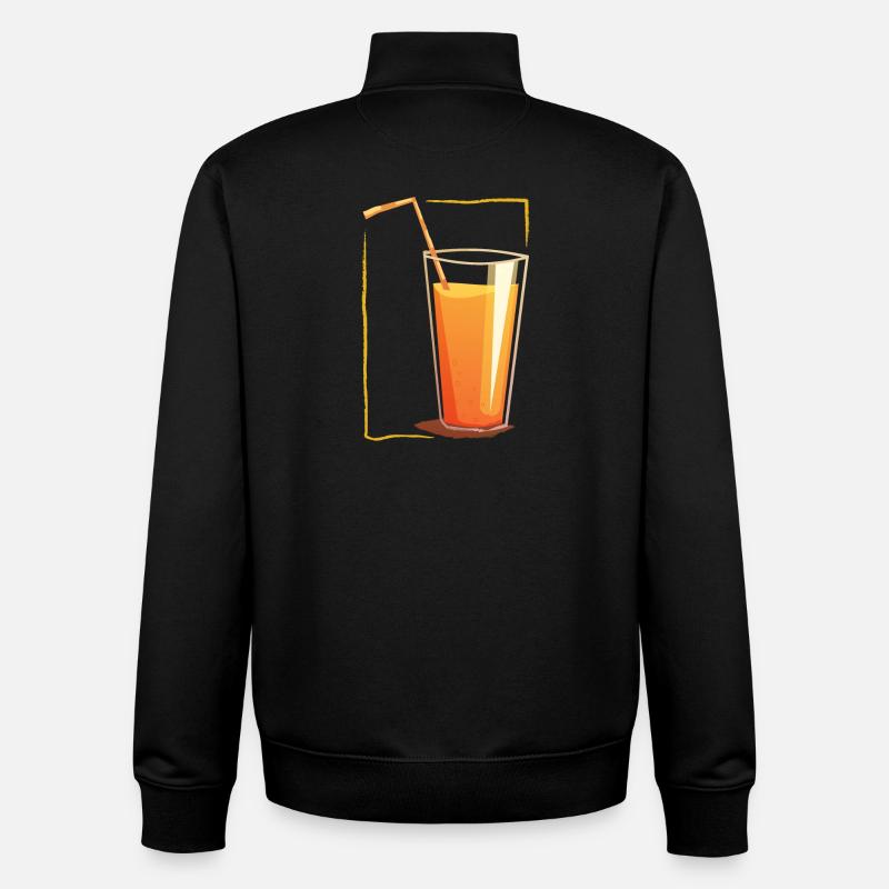 Boire dans un cadre - Sweat zippé unisexe en coton bio Stanley/Stella - noir