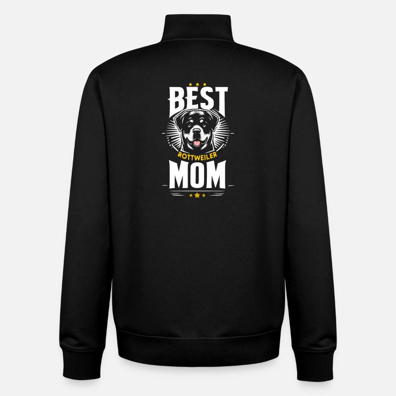 Beste Mama, Rottweilers beste Mama - Unisex Organic Zip Sweatshirt von Stanley/Stella - Schwarz