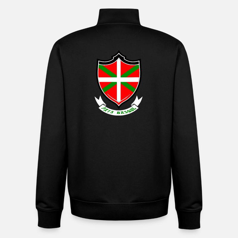 Baskenland - Unisex Organic Zip Sweatshirt von Stanley/Stella - Schwarz
