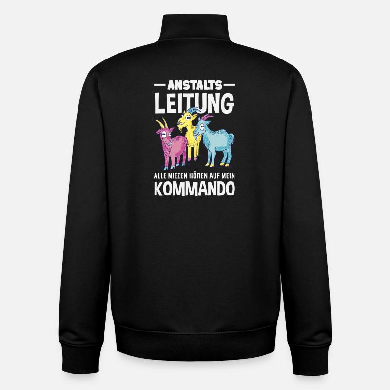 Anstaltsleitung Chef Leitung - Unisex Organic Zip Sweatshirt von Stanley/Stella - Schwarz