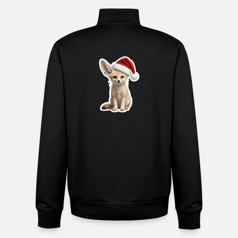 Kleiner Wuestenfuchs mit grossen Ohren - Unisex Organic Zip Sweatshirt von Stanley/Stella - Schwarz