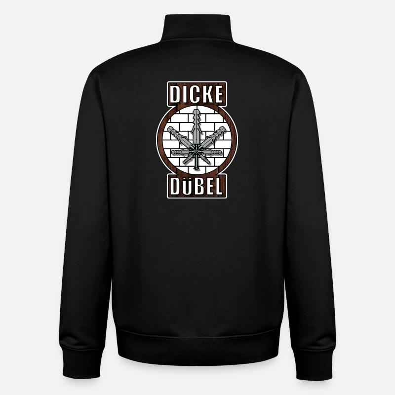 Dicke Dübel - Unisex Organic Zip Sweatshirt von Stanley/Stella - Schwarz