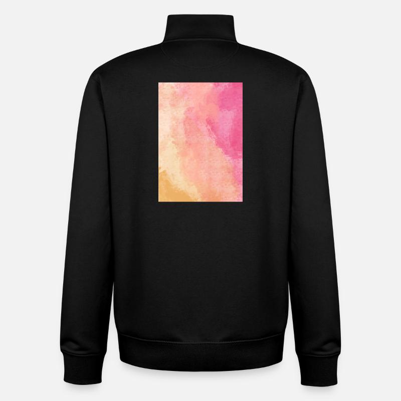 Gradient - Rise customizable - Unisex Organic Zip Sweatshirt by Stanley/Stella - black