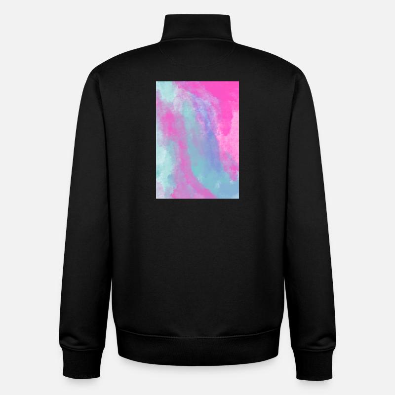 Gradient- Spring personalisierbar - Unisex Organic Zip Sweatshirt von Stanley/Stella - Schwarz