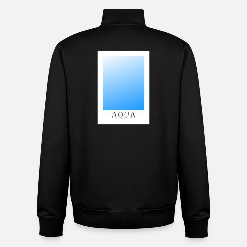 Aqua - Unisex Organic Zip Sweatshirt von Stanley/Stella - Schwarz