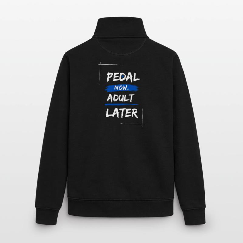 Tritt jetzt, später erwachsen Unisex Organic Zip Sweatshirt von Stanley/Stella