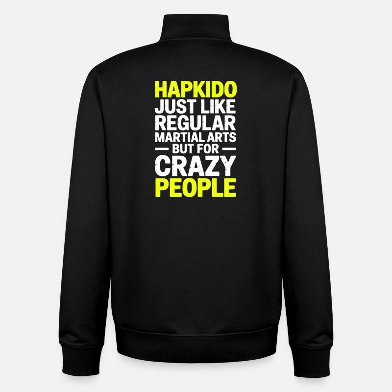 Hapkido Hap Ki Do Cadeaux - Sweat zippé unisexe en coton bio Stanley/Stella - noir