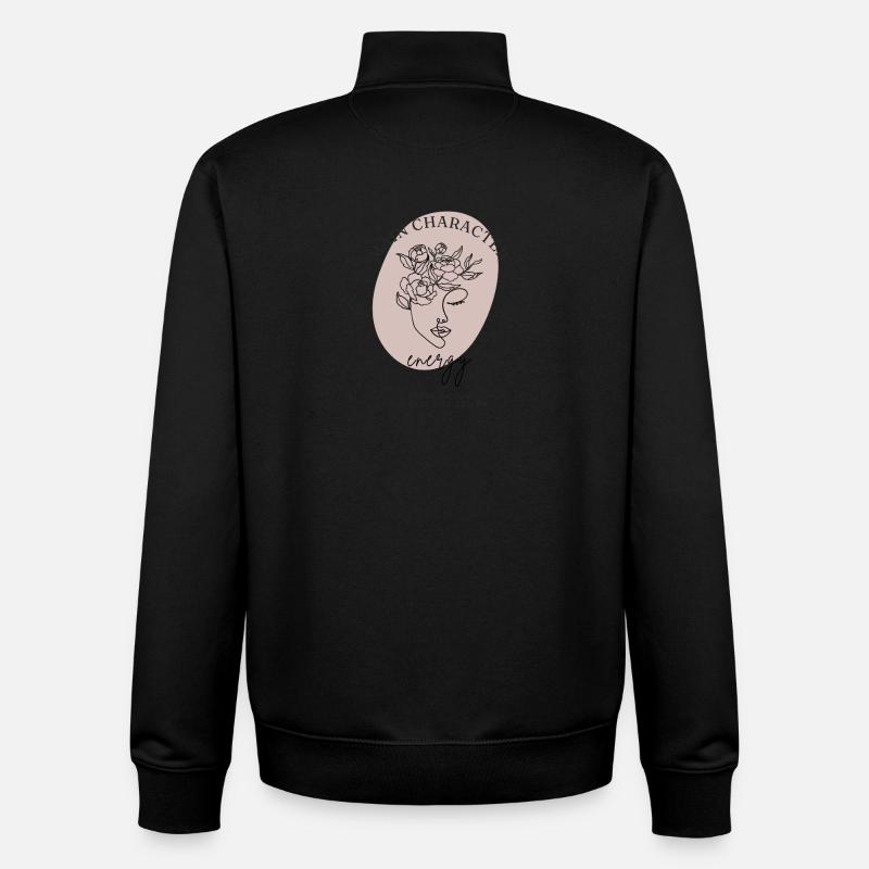 Protégez votre énergie - Sweat zippé unisexe en coton bio Stanley/Stella - noir