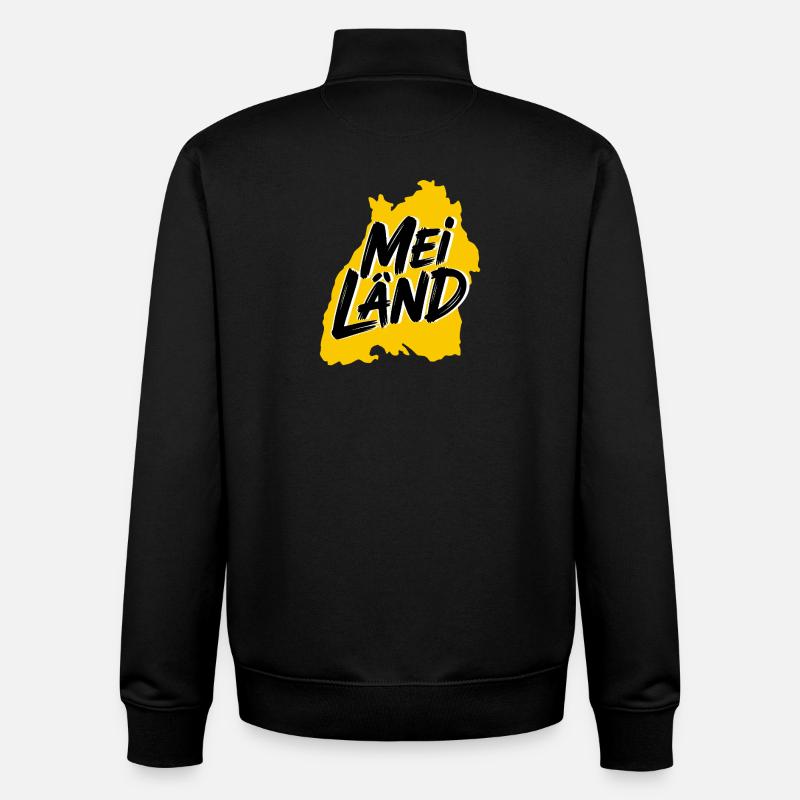 Mei Länd Bade-Wurtemberg - Sweat zippé unisexe en coton bio Stanley/Stella - noir