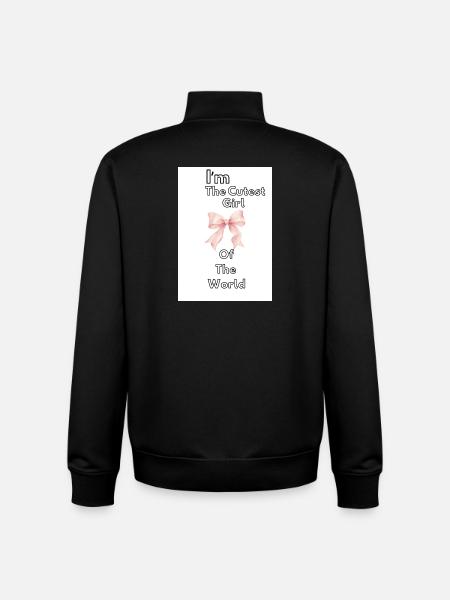 Das süßeste Mädchen der Welt - Unisex Organic Zip Sweatshirt von Stanley/Stella - Schwarz