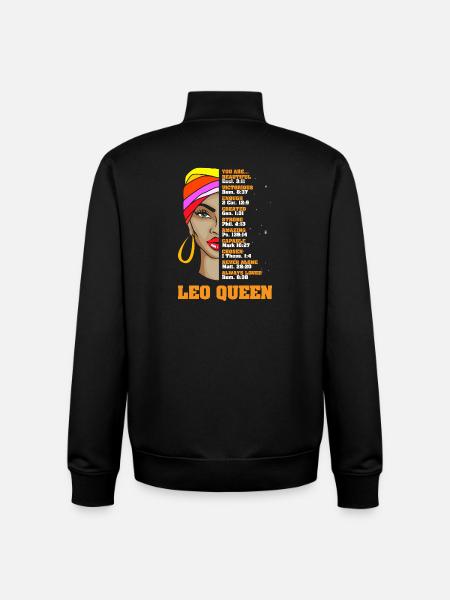 Sternzeichen Löwe - Unisex Organic Zip Sweatshirt von Stanley/Stella - Schwarz