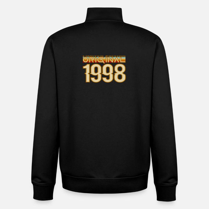 Originales Retro-Gradient von 1998 - Unisex Organic Zip Sweatshirt von Stanley/Stella - Schwarz
