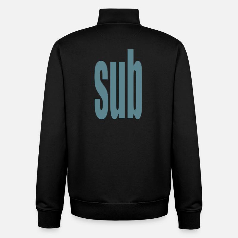 sub - Unisex Organic Zip Sweatshirt von Stanley/Stella - Schwarz