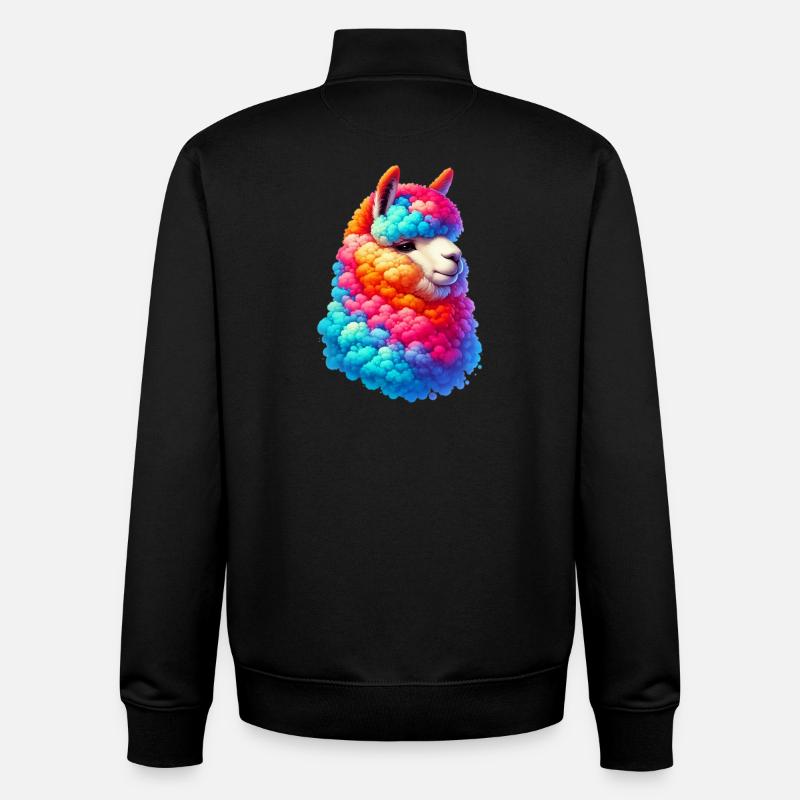 Alpaka - Unisex Organic Zip Sweatshirt von Stanley/Stella - Schwarz