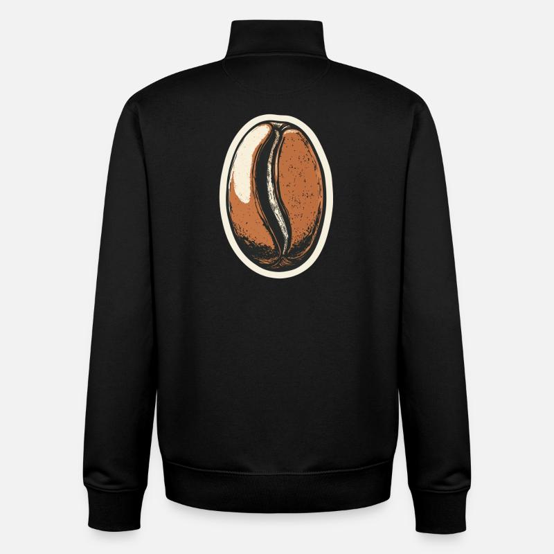 Coffee - Unisex Organic Zip Sweatshirt by Stanley/Stella - black
