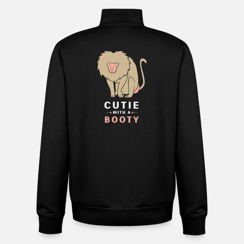 primate - Unisex Organic Zip Sweatshirt by Stanley/Stella - black