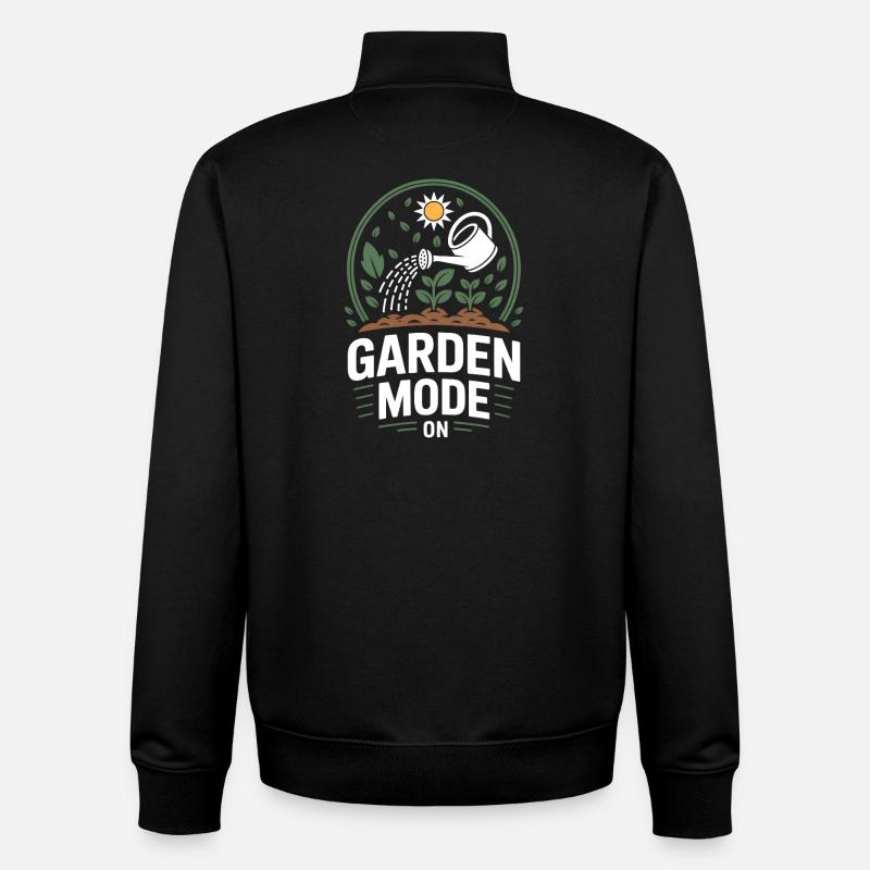 Mode jardin sur Gartenmodus An Gärtner - Sweat zippé unisexe en coton bio Stanley/Stella - noir