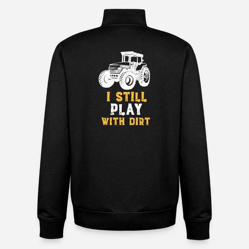 Traktor & Dreck - Unisex Organic Zip Sweatshirt von Stanley/Stella - Schwarz
