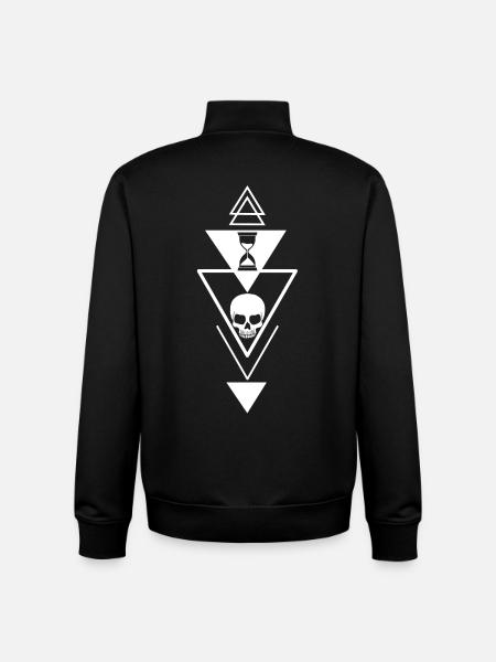 The passing of time - Unisex Organic Zip Sweatshirt by Stanley/Stella - black