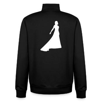 Wedding - Unisex Organic Zip Sweatshirt by Stanley/Stella - black - Back - AI Model Male 185 light (185cm)