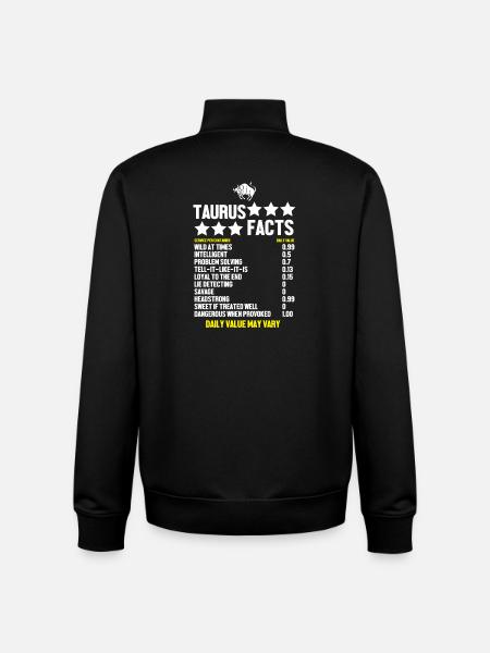 Zodiac sign Taurus - Unisex Organic Zip Sweatshirt by Stanley/Stella - black