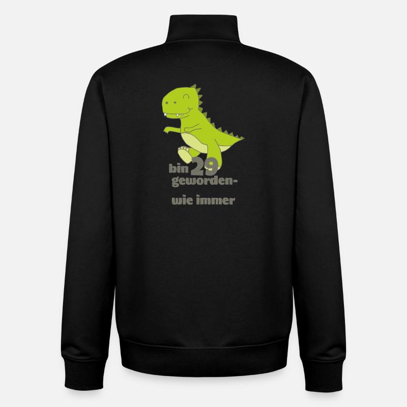 dino bin 29 - Unisex Organic Zip Sweatshirt von Stanley/Stella - Schwarz