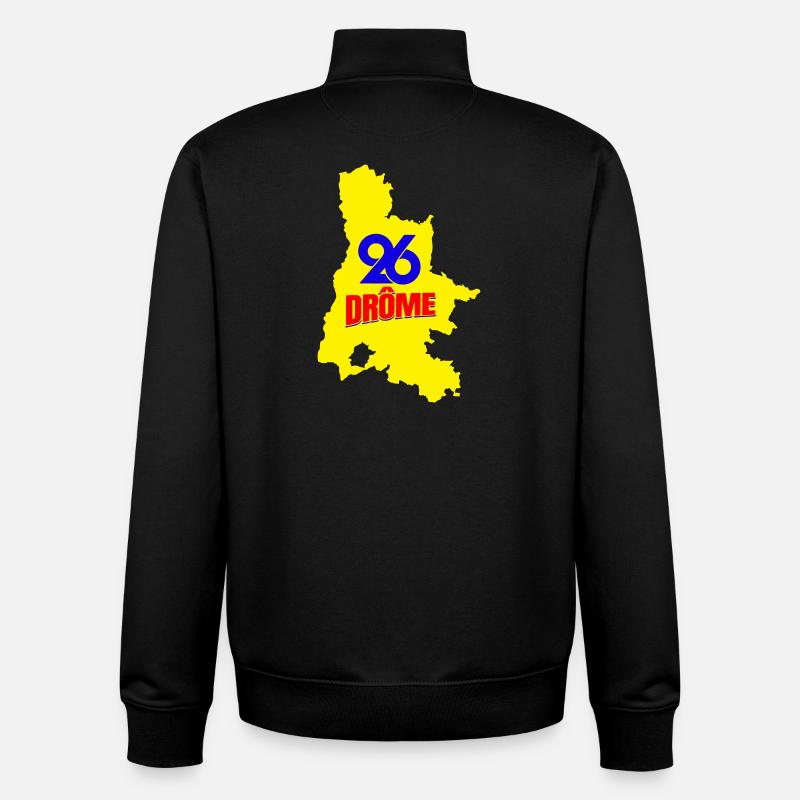 Drôme 26 - Unisex Organic Zip Sweatshirt von Stanley/Stella - Schwarz
