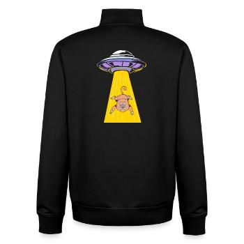 Pavian Primat Affe Affen Baboon - Unisex Organic Zip Sweatshirt von Stanley/Stella - Schwarz - Hinten - AI Model Male 185 light (185cm)
