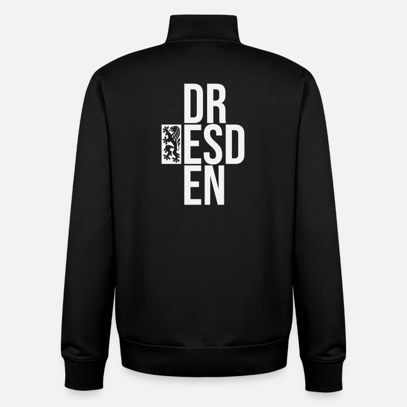 DR ESD EN - Sweat zippé unisexe en coton bio Stanley/Stella - noir