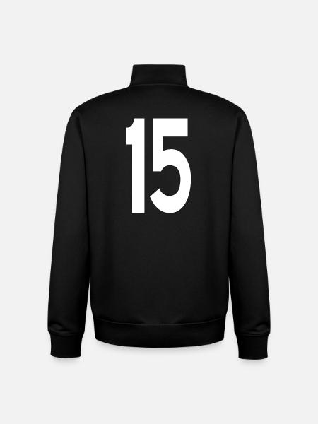 15 Quinze - Sweat zippé unisexe en coton bio Stanley/Stella - noir