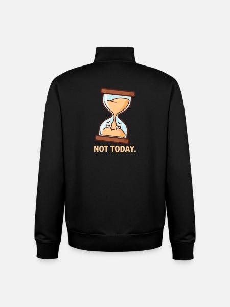 The Reluctant Hourglass - Unisex Organic Zip Sweatshirt by Stanley/Stella - black