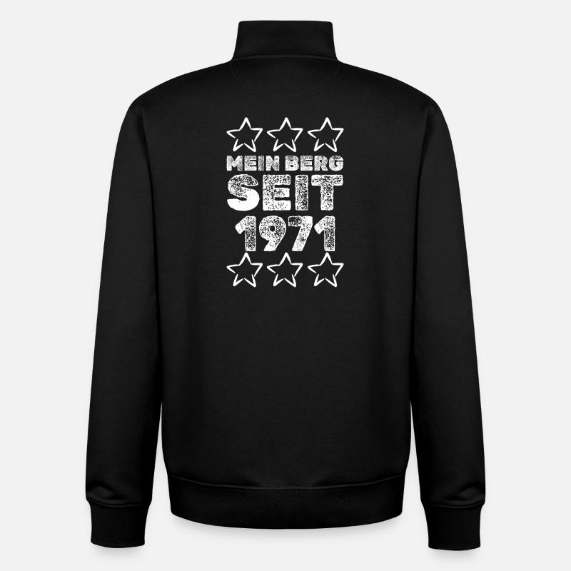 in 1971 - Unisex Organic Zip Sweatshirt von Stanley/Stella - Schwarz