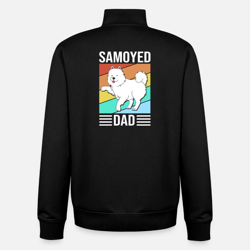 Samoyed - Unisex Organic Zip Sweatshirt by Stanley/Stella - black