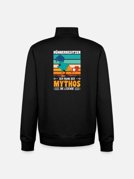 Hühnerflüsterer Huhn Hühnerhalter Hühner - Unisex Organic Zip Sweatshirt von Stanley/Stella - Schwarz
