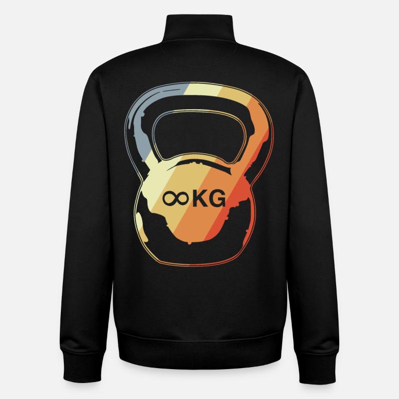 Kugelhantel - Unisex Organic Zip Sweatshirt von Stanley/Stella - Schwarz