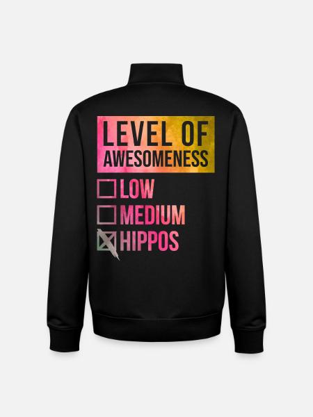 Nilpferd Nilpferd Nilpferd - Unisex Organic Zip Sweatshirt von Stanley/Stella - Schwarz
