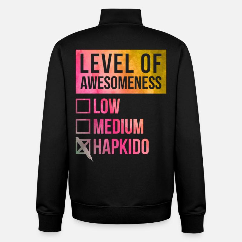 hapkido - Unisex Organic Zip Sweatshirt von Stanley/Stella - Schwarz