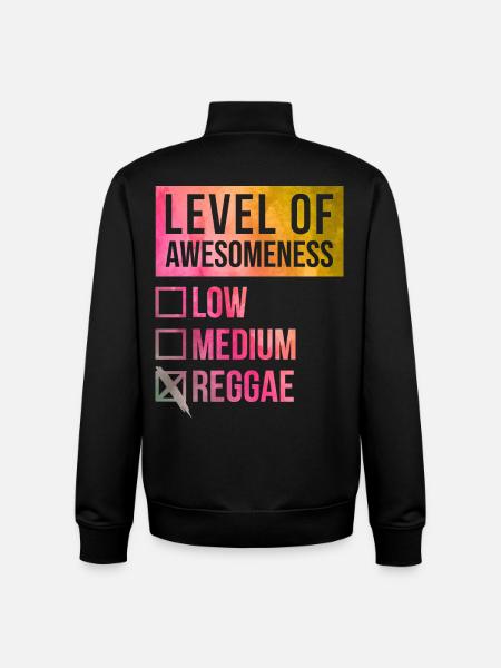 reggae - Sweat zippé unisexe en coton bio Stanley/Stella - noir