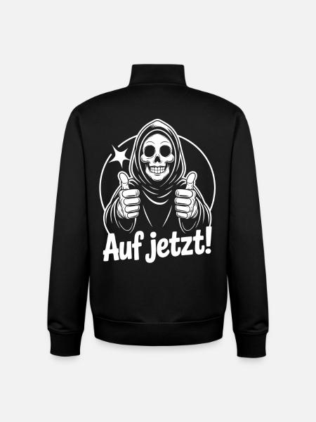 Faucheuse lève le pouce maintenant - Sweat zippé unisexe en coton bio Stanley/Stella - noir