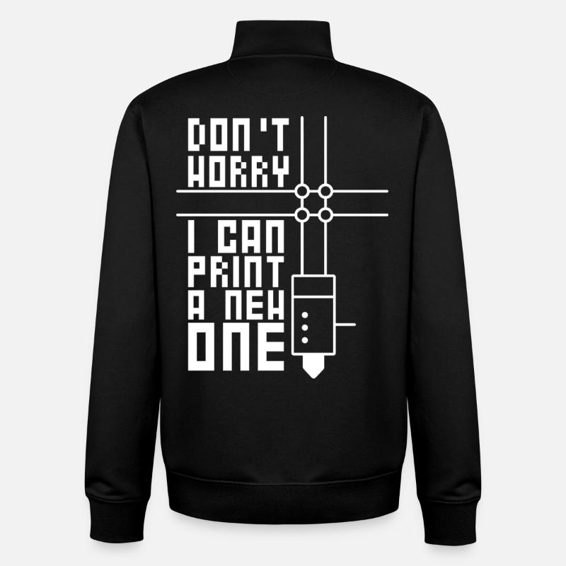 3D-Drucken 3D-Filament-3D-Drucker - Unisex Organic Zip Sweatshirt von Stanley/Stella - Schwarz