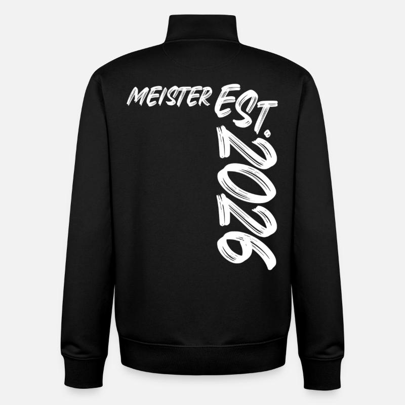 Master est. 2026 - Sweat zippé unisexe en coton bio Stanley/Stella - noir