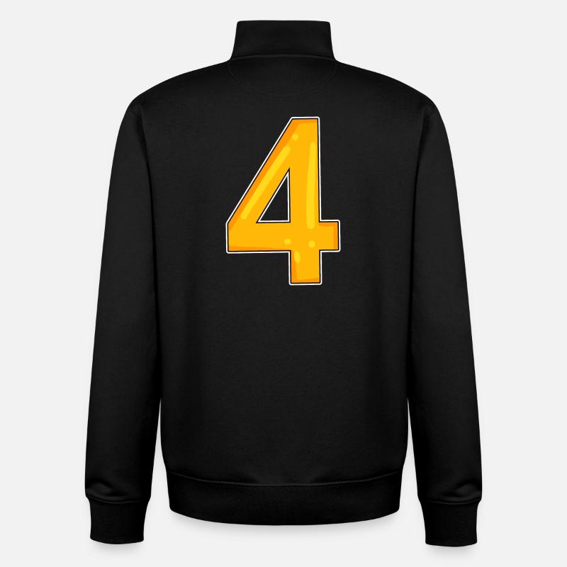 4 jaune - Sweat zippé unisexe en coton bio Stanley/Stella - noir