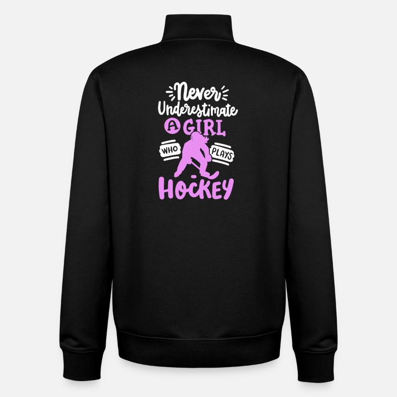 Eishockey Eishockeyspielerin - Unisex Organic Zip Sweatshirt von Stanley/Stella - Schwarz