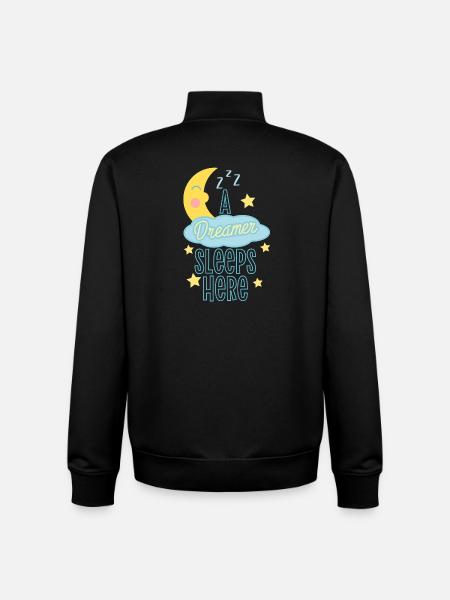 Schlafender Träumer Astronaut Design - Unisex Organic Zip Sweatshirt von Stanley/Stella - Schwarz