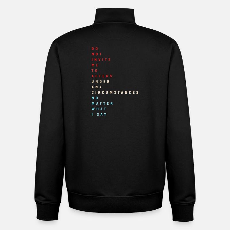 Techno House, Electro Festival, Hardstyle, EDM - Sweat zippé unisexe en coton bio Stanley/Stella - noir
