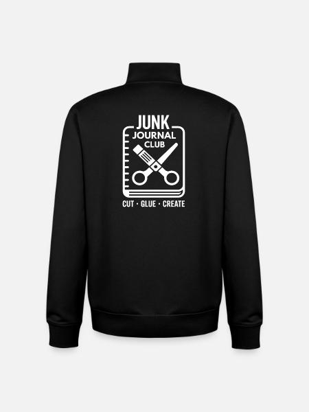 Junk Journal Club Cut Glue Create - Unisex Organic Zip Sweatshirt by Stanley/Stella - black