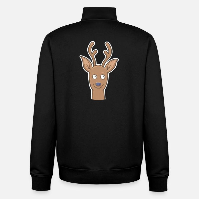 Rehbock - Unisex Organic Zip Sweatshirt von Stanley/Stella - Schwarz
