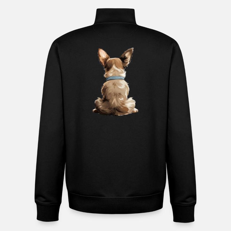 Chihuahua - Unisex Organic Zip Sweatshirt von Stanley/Stella - Schwarz
