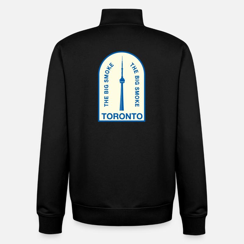 Toronto CNTower Big Smoke - Unisex Organic Zip Sweatshirt von Stanley/Stella - Schwarz