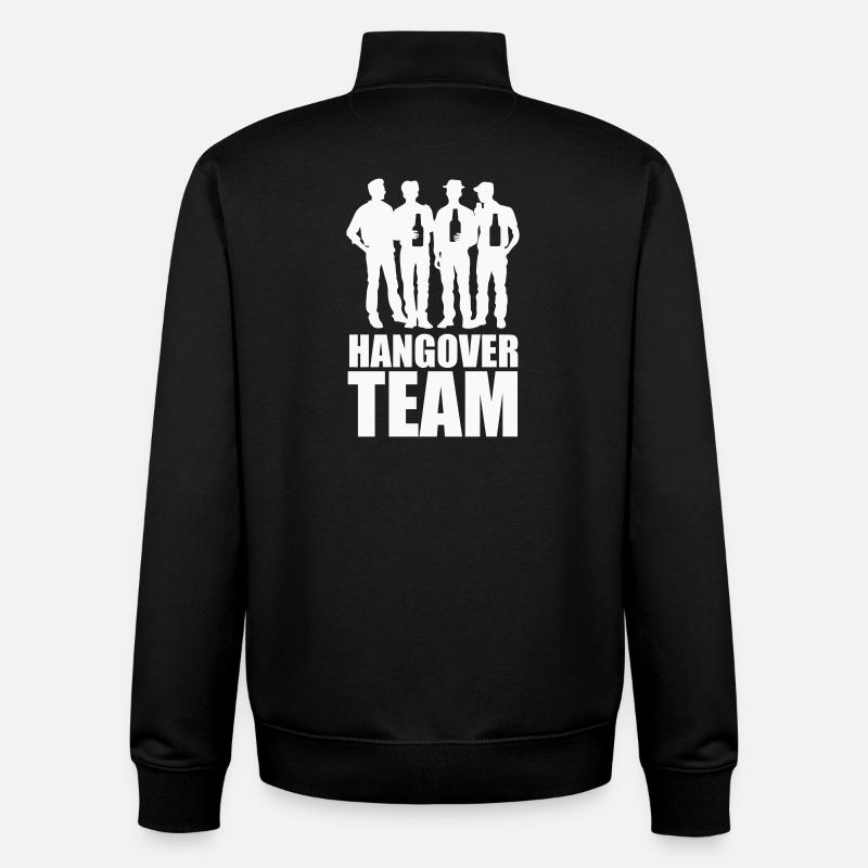 Hangover Team - Unisex Organic Zip Sweatshirt von Stanley/Stella - Schwarz